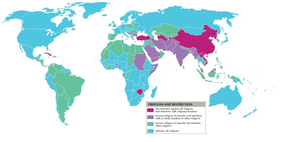  04 Religion_freedom_map - Map I 
